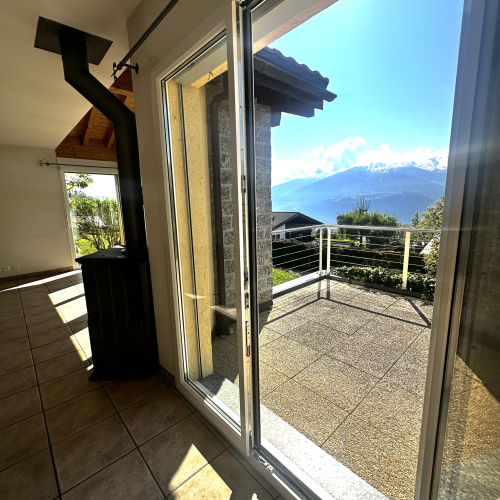Poêle séjour/ Terrasse